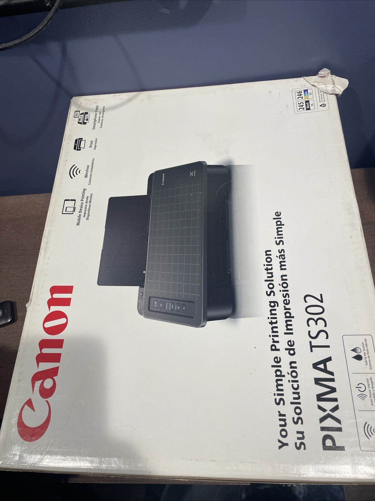 Canon PIXMA TS302a Wireless Inkjet Printer Home Office Mobile Print