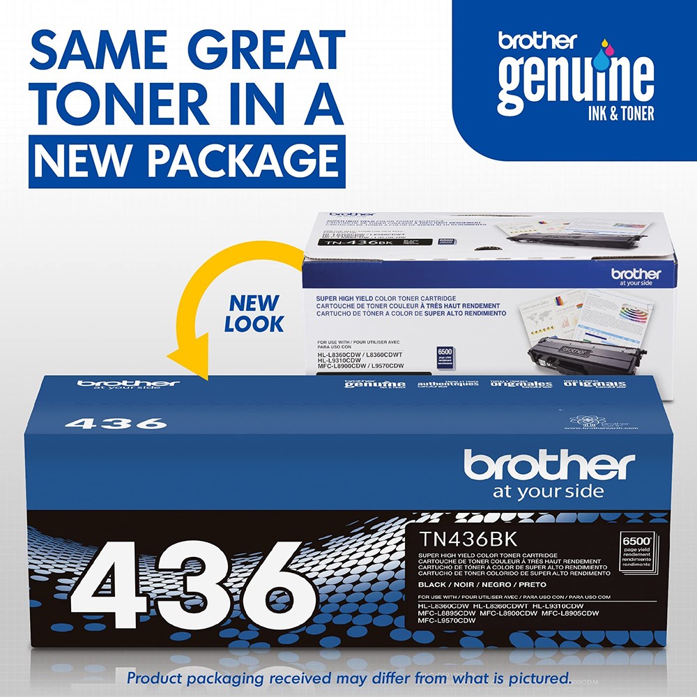 Brother Super High-yield Toner Cartridge, Black, Yields approx. 6,500 pages