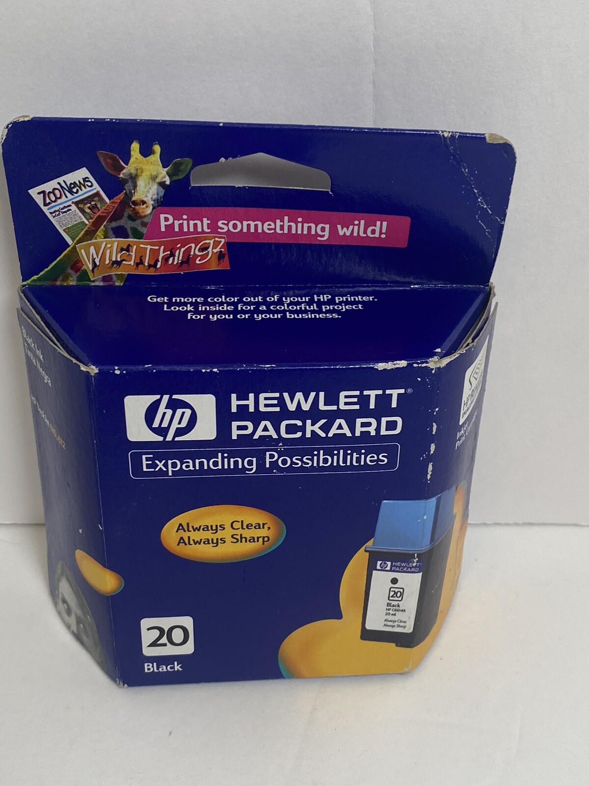 Hewlett-Packard 20 Black Inkjet Print Cartridge For DeskJet 610,612 Expired