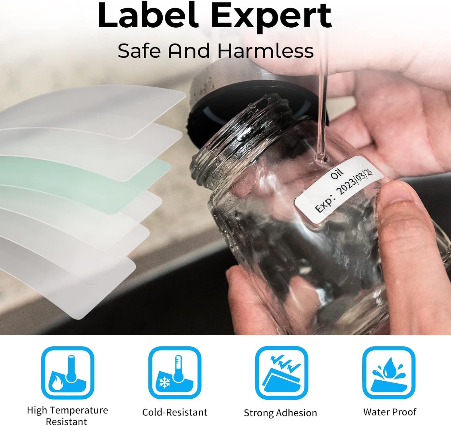 Phomemo Self-Adhesive Thermal Labels 12×40mm 12x50mm Sticker For D30 Label Maker