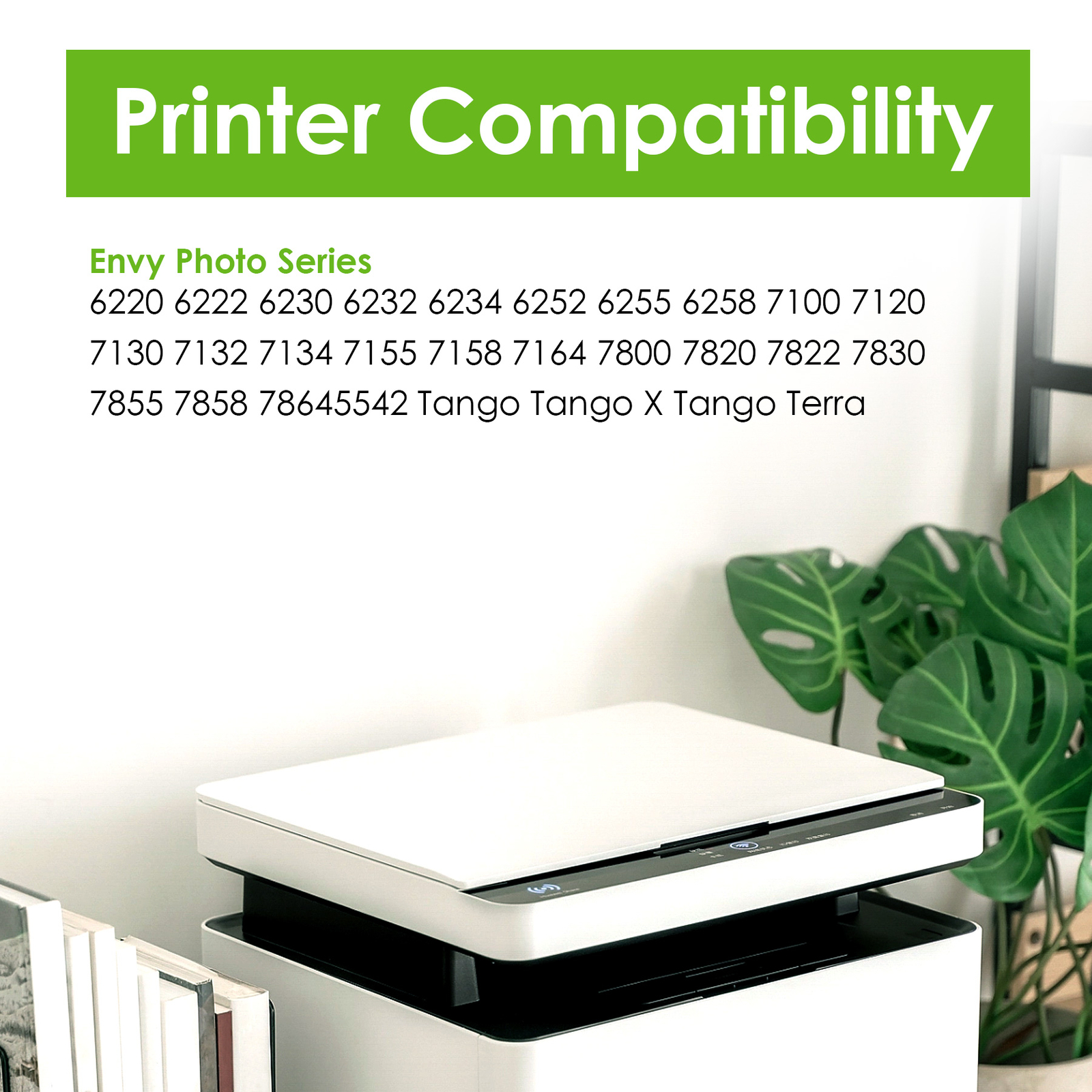 2PK 64XL 64 Black Ink Cartridges for HP Envy Photo 7855 7155 7858 6255 7800 7164