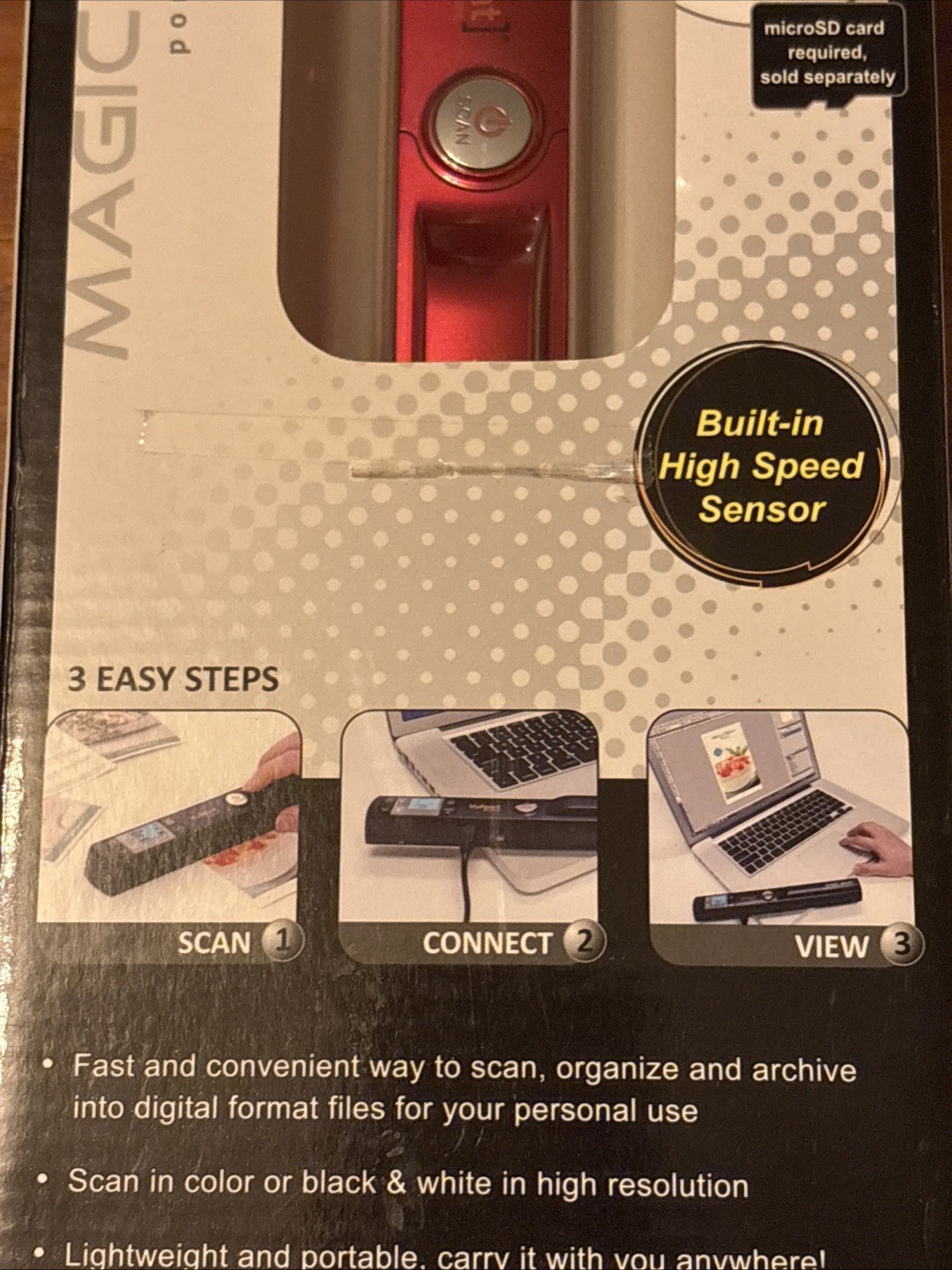VuPoint Magic Wand II 2 Portable Scanner Photos Convert JPG ST441R (28480-2) New