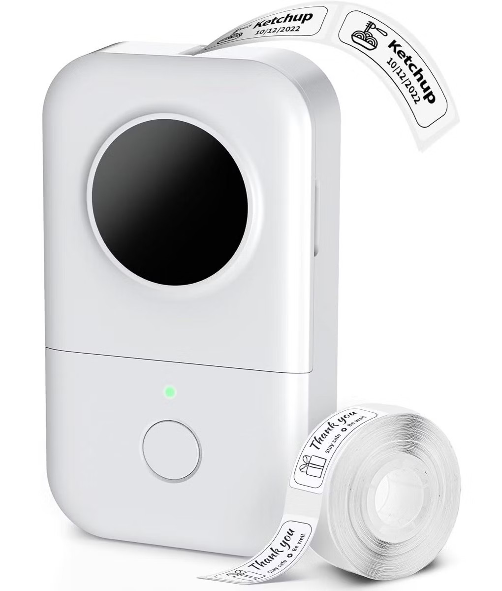 Smart Mini Label Maker Phomemo D30 White Aqua Inkless Portable Smart App NEW