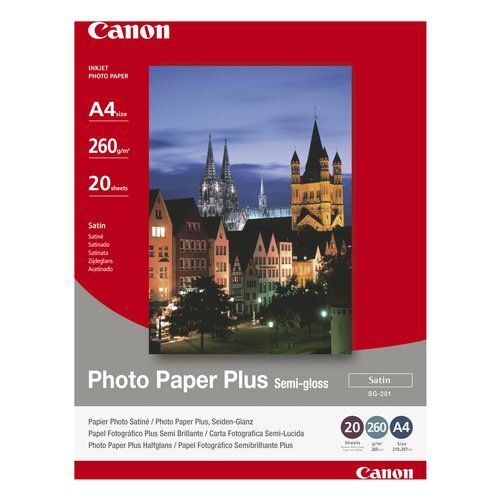 Carta fotografica A4 Canon 1686B021 Photo Paper Plus Semi Gloss SG 201 20pz