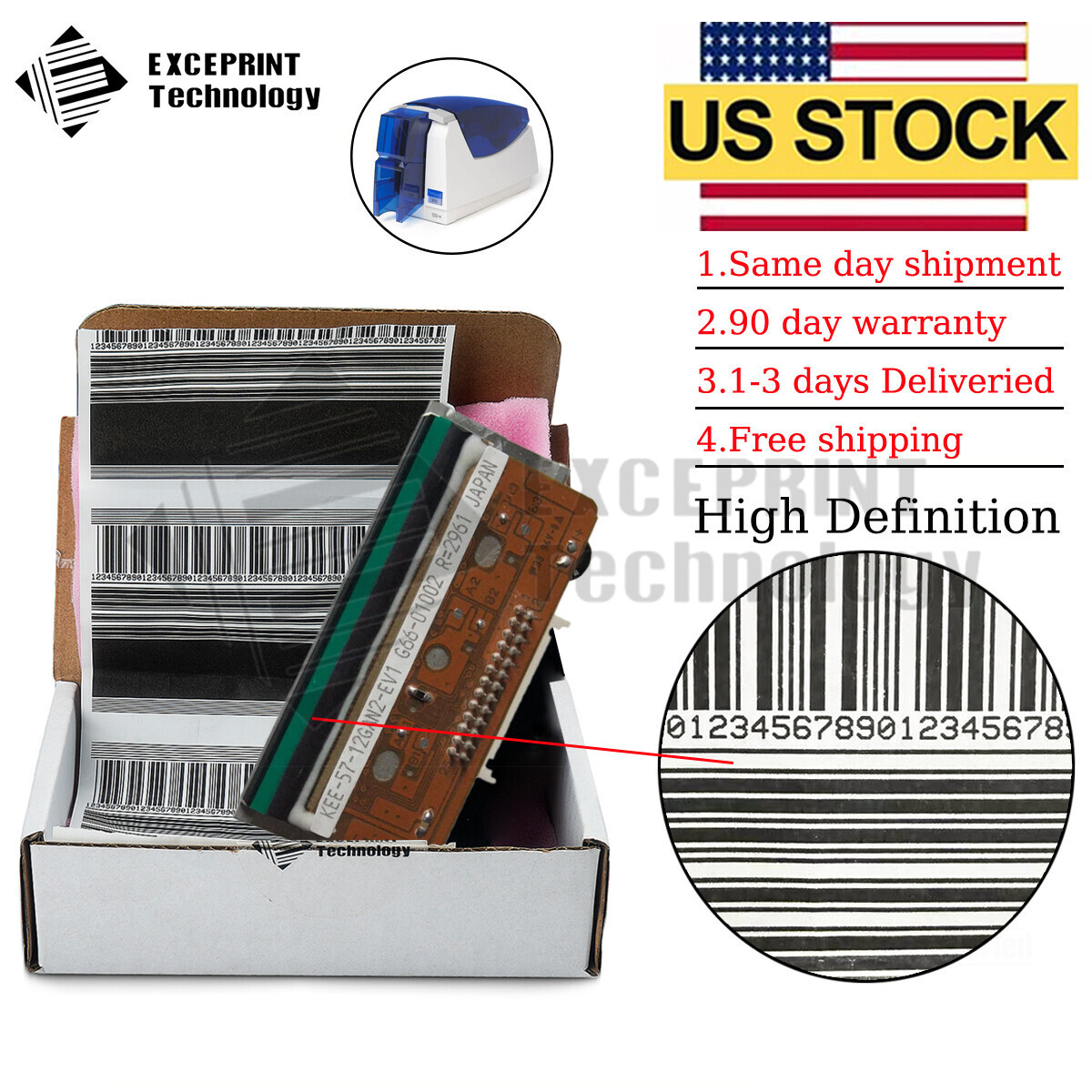 ✅Printhead For Datacard SP35 SP55plus CP60 ID Card 569110-999 305dpi USA STOCK✅
